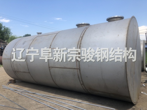 臥式白鋼儲罐，大型防腐化工儲罐